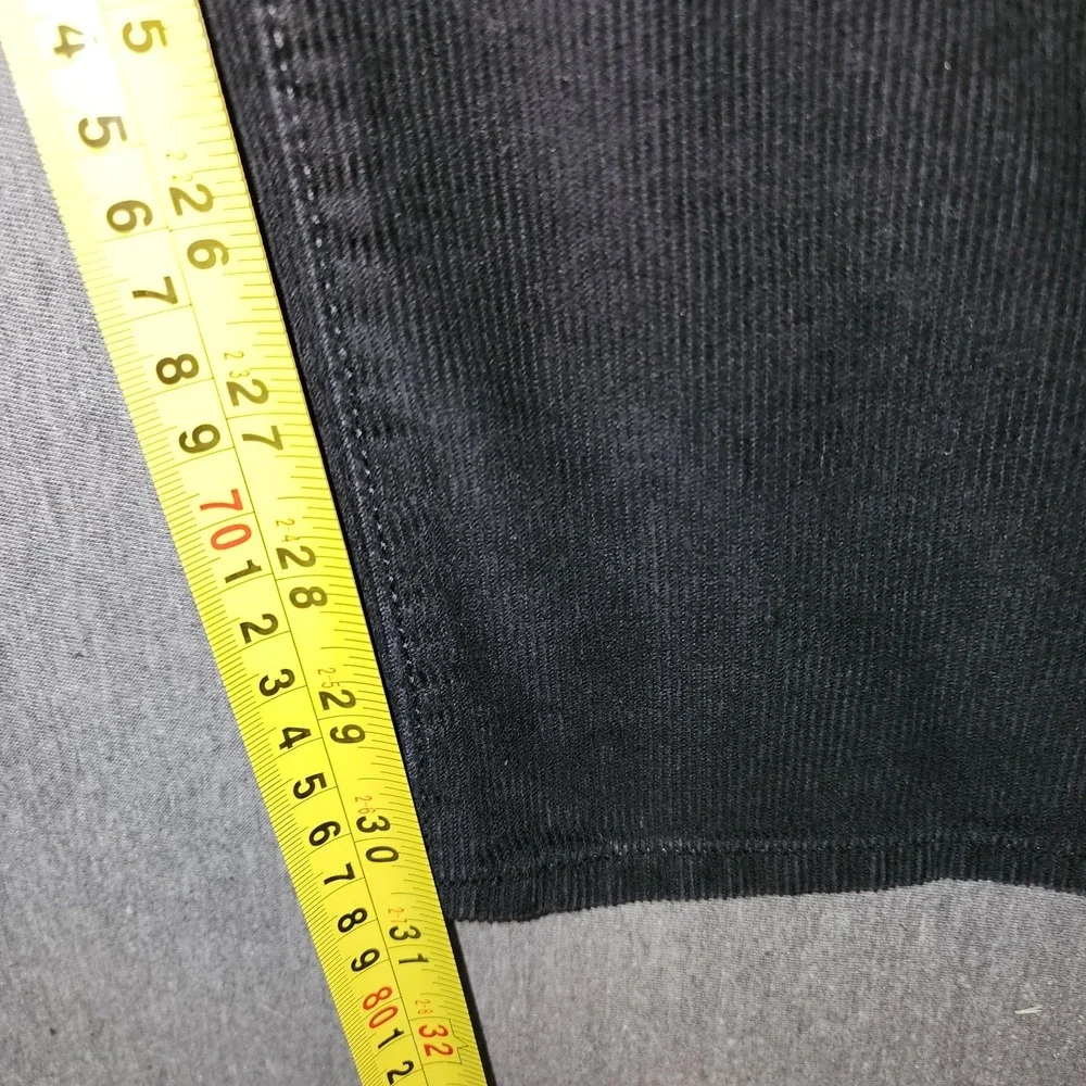 J.Crew 770 Stretch Slim Straight Corduroy Pants Mens 32x32 Black